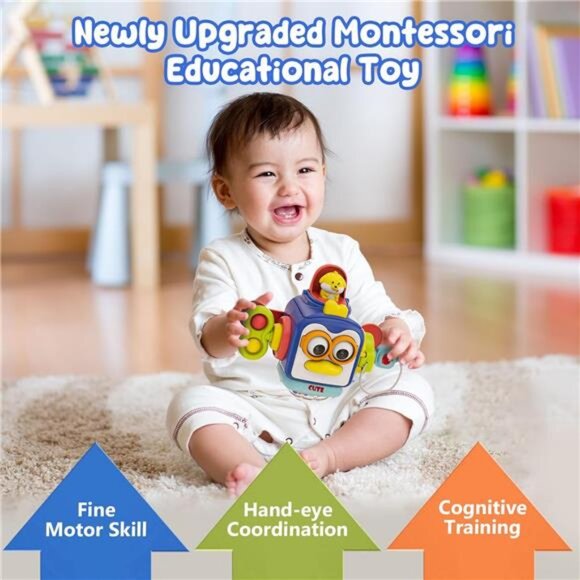 Montessori Toys for 1 Year Old, Sensory Toys for Toddlers 1-3, Travel - Picture 2 of 7